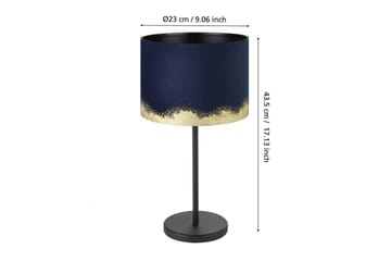 Bordslampa Eglo Casuarita Blå/Guld - Belysning & el - Inomhusbelysning & lampor - Sänglampor & nattduksbordslampa - Sänglampa bord