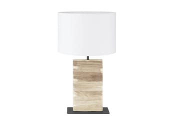 Bordslampa Eglo Contessore Rak Vit/trä - Belysning & el - Inomhusbelysning & lampor - Sänglampor & nattduksbordslampa - Sänglampa bord