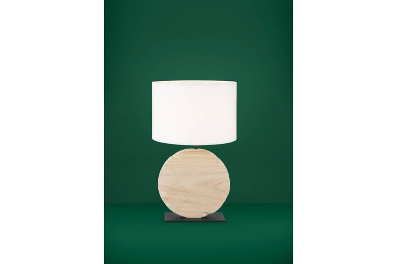 Bordslampa Eglo Contessore Rund Vit/Trä - Belysning & el - Inomhusbelysning & lampor - Sänglampor & nattduksbordslampa - Sänglampa bord