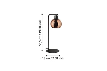Bordslampa Eglo Cordoba Svart/Koppar - Belysning & el - Inomhusbelysning & lampor - Sänglampor & nattduksbordslampa - Sänglampa bord