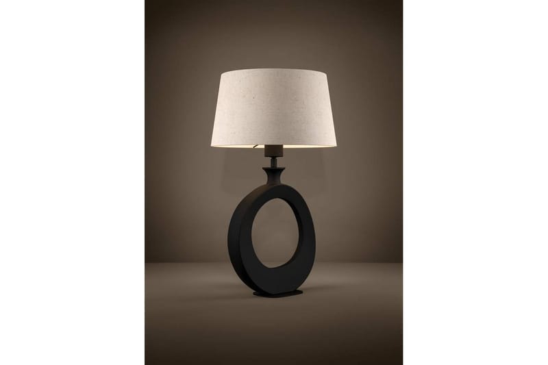 Bordslampa Eglo Diezma Svart/Natur 52 cm - 52 cm - Belysning & el - Inomhusbelysning & lampor - Sänglampor & nattduksbordslampa - Sänglampa bord