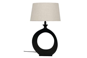 Bordslampa Eglo Diezma Svart/Natur 52 cm - 52 cm - Belysning & el - Inomhusbelysning & lampor - Sänglampor & nattduksbordslampa - Sänglampa bord
