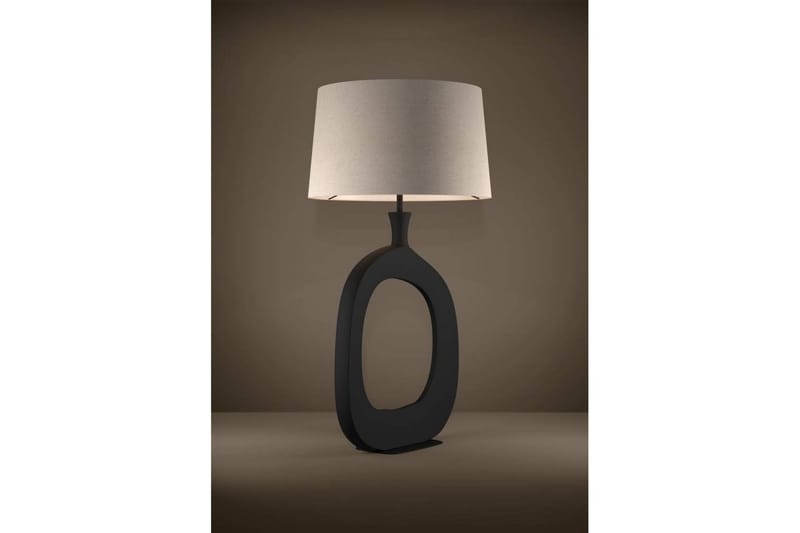 Bordslampa Eglo Diezma Svart/Natur 88 cm - 88 cm - Belysning & el - Inomhusbelysning & lampor - Sänglampor & nattduksbordslampa - Sänglampa bord