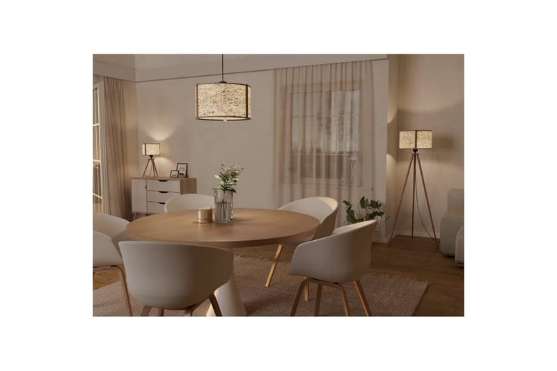 Bordslampa Eglo Hontongas Brun - Belysning & el - Inomhusbelysning & lampor - Sänglampor & nattduksbordslampa - Sänglampa bord