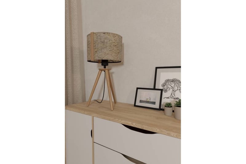 Bordslampa Eglo Hontongas Brun - Belysning & el - Inomhusbelysning & lampor - Sänglampor & nattduksbordslampa - Sänglampa bord