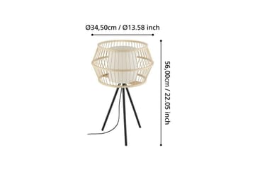 Bordslampa Eglo Monterroso Natur - Belysning & el - Inomhusbelysning & lampor - Sänglampor & nattduksbordslampa - Sänglampa bord
