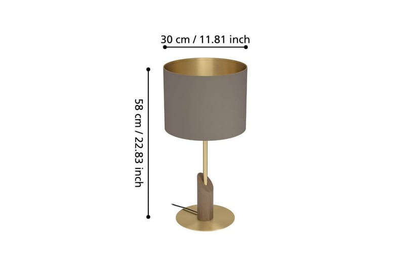 Bordslampa Eglo Santandria Cappuccino - Belysning & el - Inomhusbelysning & lampor - Sänglampor & nattduksbordslampa - Sänglampa bord