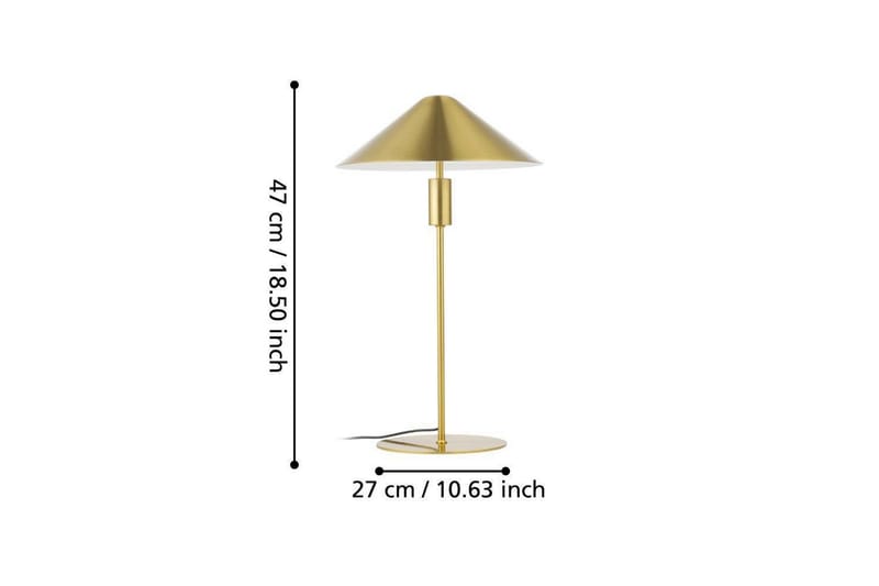 Bordslampa Eglo Paraguay Mässing - Belysning & el - Inomhusbelysning & lampor - Sänglampor & nattduksbordslampa - Sänglampa bord