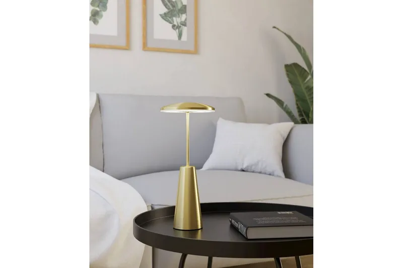 Bordslampa Eglo Piccola med Touch Borstad Mässing - Mässing - Belysning & el - Inomhusbelysning & lampor - Sänglampor & nattduksbordslampa - Sänglampa bord