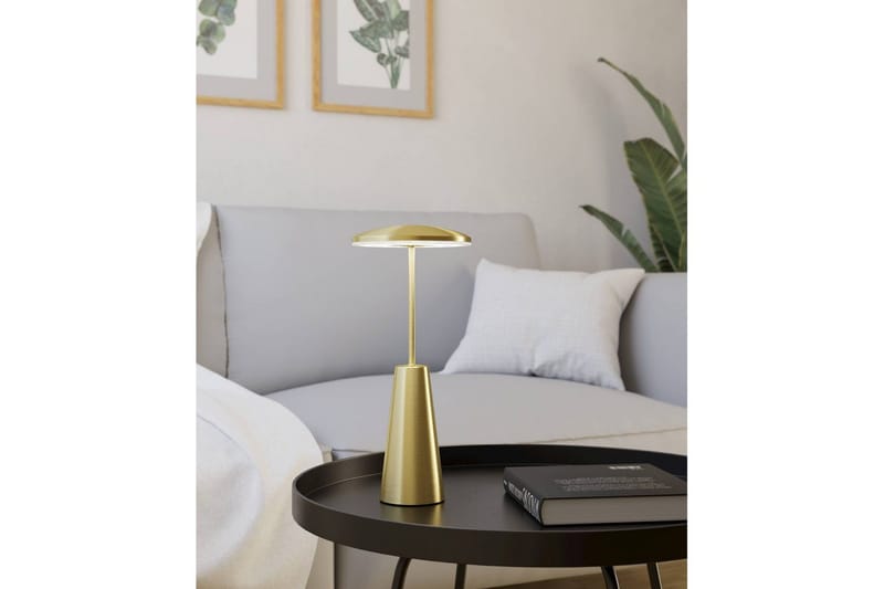 Bordslampa Eglo Piccola med Touch Borstad Mässing - Mässing - Belysning & el - Inomhusbelysning & lampor - Sänglampor & nattduksbordslampa - Sänglampa bord
