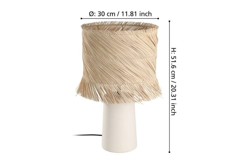 Bordslampa Eglo Paisano Rotting - Belysning & el - Inomhusbelysning & lampor - Sänglampor & nattduksbordslampa - Sänglampa bord