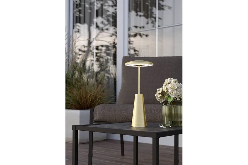 Bordslampa Eglo Piccola med Touch Borstad Mässing - Mässing - Belysning & el - Inomhusbelysning & lampor - Sänglampor & nattduksbordslampa - Sänglampa bord