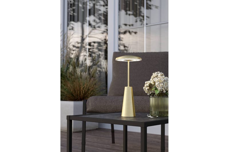 Bordslampa Eglo Piccola med Touch Borstad Mässing - Mässing - Belysning & el - Inomhusbelysning & lampor - Sänglampor & nattduksbordslampa - Sänglampa bord