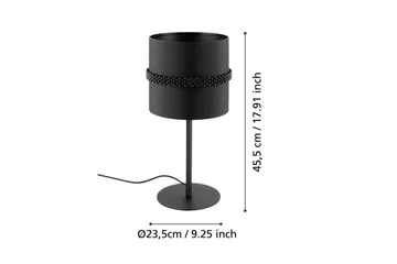 Bordslampa Eglo Paraguaio Svart - Belysning & el - Inomhusbelysning & lampor - Sänglampor & nattduksbordslampa - Sänglampa bord