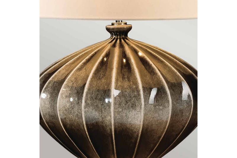 Bordslampa Elstead Lighting Ribbad Pumpa - Belysning & el - Inomhusbelysning & lampor - Sänglampor & nattduksbordslampa - Sänglampa bord