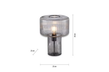 Bordslampa Fungus - Rökfärgad - Belysning & el - Inomhusbelysning & lampor - Sänglampor & nattduksbordslampa - Sänglampa bord