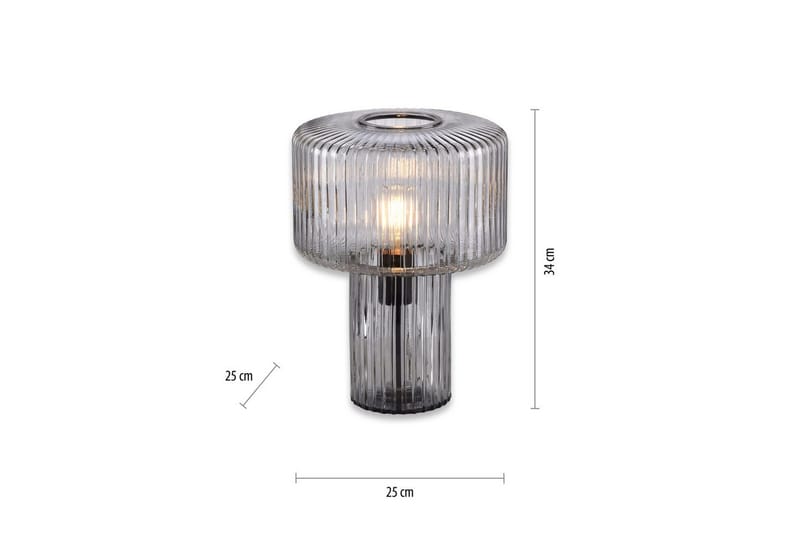Bordslampa Fungus - Rökfärgad - Belysning & el - Inomhusbelysning & lampor - Sänglampor & nattduksbordslampa - Sänglampa bord