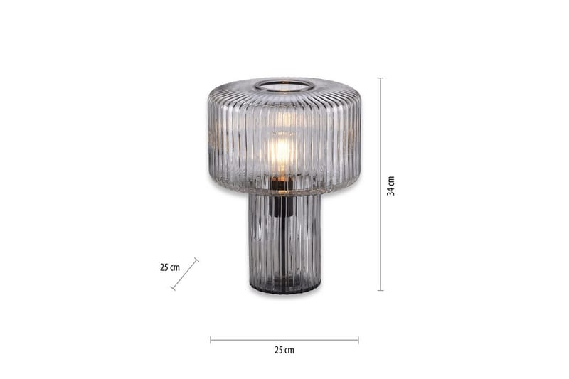 Bordslampa Fungus - Rökfärgad - Belysning & el - Inomhusbelysning & lampor - Sänglampor & nattduksbordslampa - Sänglampa bord