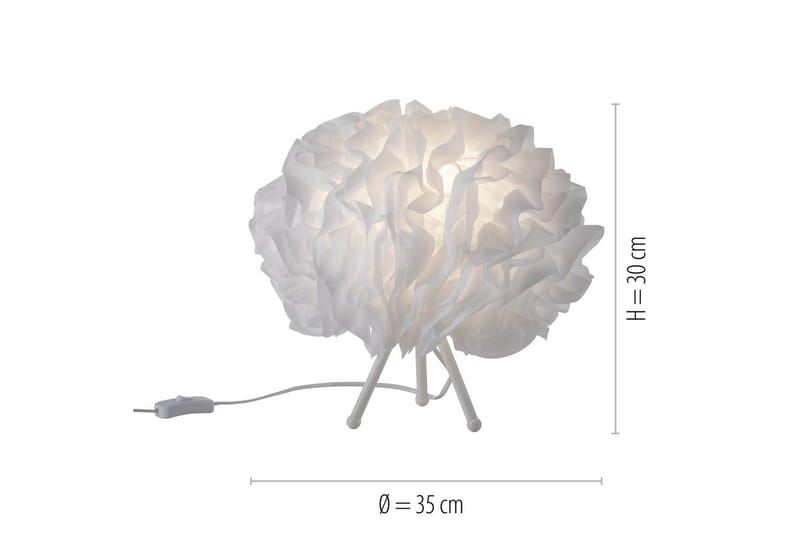 Bordslampa Lolasmart Naomi - 35x30x35 cm - Belysning & el - Inomhusbelysning & lampor - Sänglampor & nattduksbordslampa - Sänglampa bord