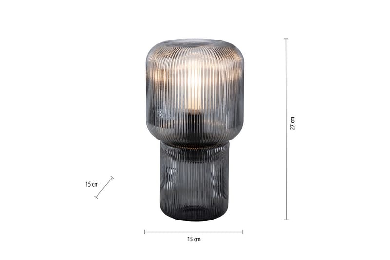 Bordslampa Mashi - 15x27x15 cm - Belysning & el - Inomhusbelysning & lampor - Sänglampor & nattduksbordslampa - Sänglampa bord