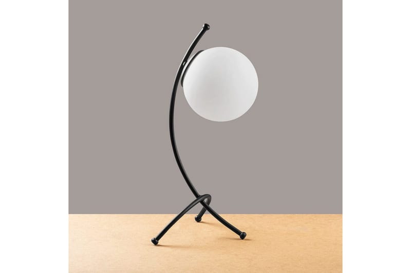 Bordslampa Melra Svart / Vit - Svart / Vit - Belysning & el - Inomhusbelysning & lampor - Sänglampor & nattduksbordslampa - Sänglampa bord