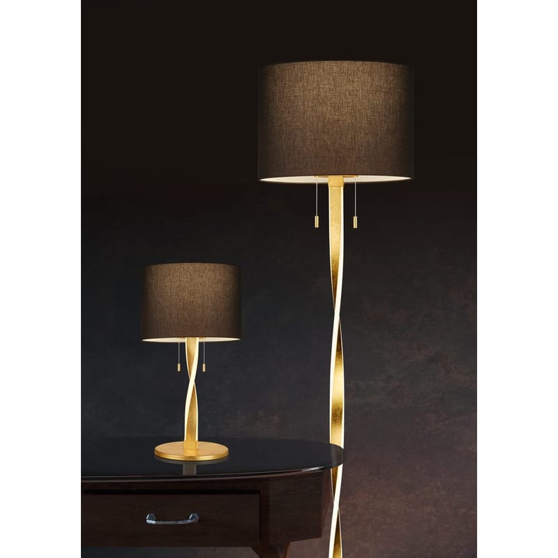 Bordslampa Nandor - Svart/guld - Belysning & el - Inomhusbelysning & lampor - Sänglampor & nattduksbordslampa - Sänglampa bord