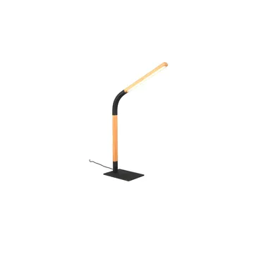 Bordslampa Norris - Mattsvart/trä - Belysning & el - Inomhusbelysning & lampor - Sänglampor & nattduksbordslampa - Sänglampa bord