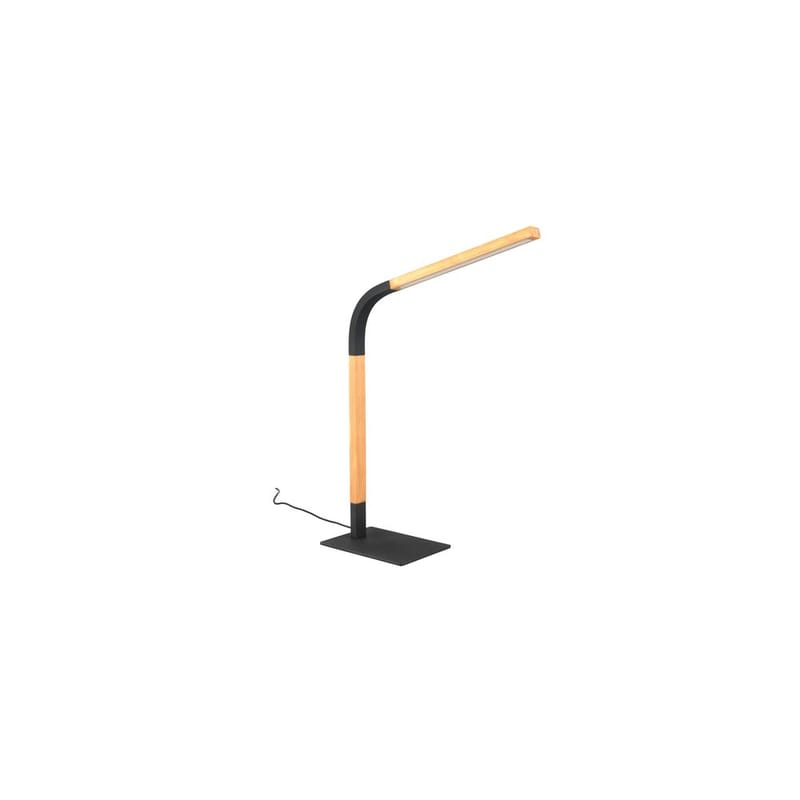 Bordslampa Norris - Mattsvart/trä - Belysning & el - Inomhusbelysning & lampor - Sänglampor & nattduksbordslampa - Sänglampa bord