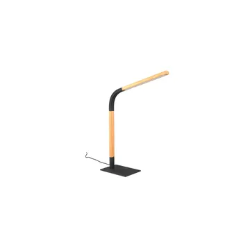 Bordslampa Norris - Mattsvart/trä - Belysning & el - Inomhusbelysning & lampor - Sänglampor & nattduksbordslampa - Sänglampa bord
