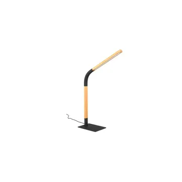 Bordslampa Norris - Mattsvart/trä - Belysning & el - Inomhusbelysning & lampor - Sänglampor & nattduksbordslampa - Sänglampa bord