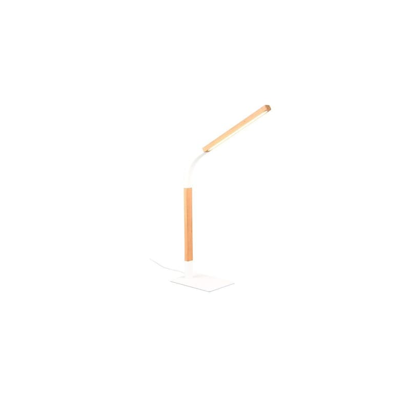 Bordslampa Norris - Mattvit/trä - Belysning & el - Inomhusbelysning & lampor - Sänglampor & nattduksbordslampa - Sänglampa bord