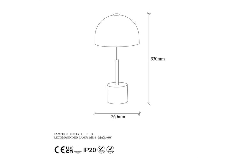Bordslampa Opviq Mixed Luxora Svart / Antik Black - Belysning & el - Inomhusbelysning & lampor - Sänglampor & nattduksbordslampa - Sänglampa bord