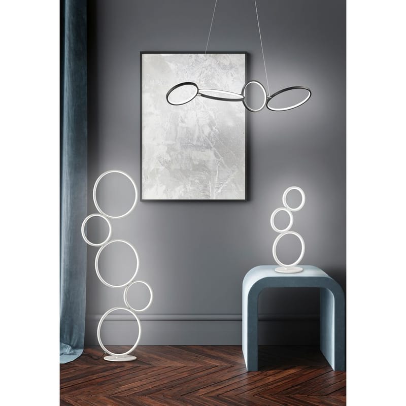 Bordslampa Rondo - Mattvit - Belysning & el - Inomhusbelysning & lampor - Sänglampor & nattduksbordslampa - Sänglampa bord