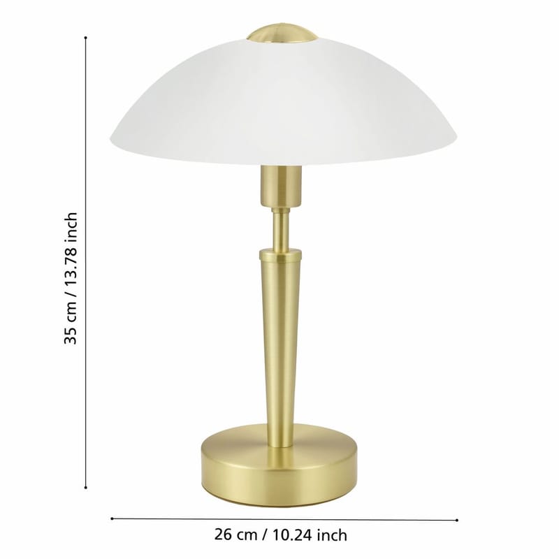 Bordslampa Solo med touch - Matt mässing - Belysning & el - Inomhusbelysning & lampor - Sänglampor & nattduksbordslampa - Sänglampa bord