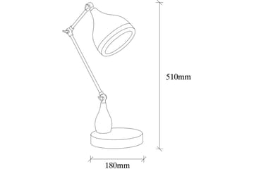 Bordslampa Sood Svart / Koppar - Brons/Svart - Belysning & el - Inomhusbelysning & lampor - Sänglampor & nattduksbordslampa - Sänglampa bord
