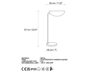 Bordslampa Sosri Svart / Rany - Svart / Rany - Belysning & el - Inomhusbelysning & lampor - Sänglampor & nattduksbordslampa - Sänglampa bord