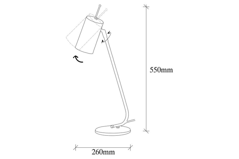 Bordslampa Sugana Glim Svart / Rany - Guld/Svart - Belysning & el - Inomhusbelysning & lampor - Sänglampor & nattduksbordslampa - Sänglampa bord
