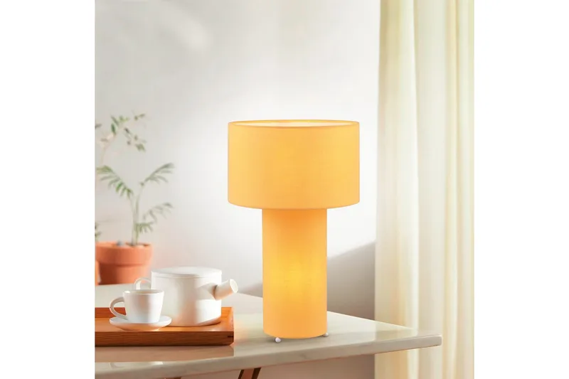Bordslampa TRIO Bale Gul - Gul - Belysning & el - Inomhusbelysning & lampor - Sänglampor & nattduksbordslampa - Sänglampa bord