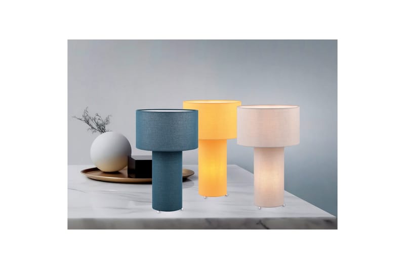 Bordslampa TRIO Bale Gul - Gul - Belysning & el - Inomhusbelysning & lampor - Sänglampor & nattduksbordslampa - Sänglampa bord