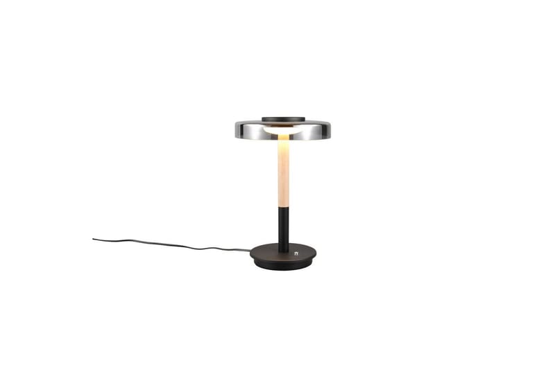 Bordslampa TRIO Celeste Mattsvart/kromad/trä - Mattsvart/kromad/trä - Belysning & el - Inomhusbelysning & lampor - Sänglampor & nattduksbordslampa - Sänglampa bord