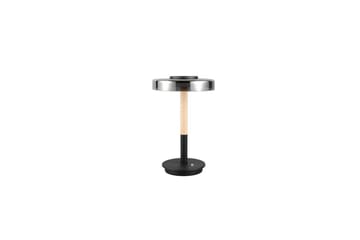 Bordslampa TRIO Celeste Mattsvart/kromad/trä - Mattsvart/kromad/trä - Belysning & el - Inomhusbelysning & lampor - Sänglampor & nattduksbordslampa - Sänglampa bord