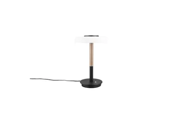Bordslampa TRIO Celeste Mattsvart/vit/kaffebrun - Mattsvart/vit/kaffebrun - Belysning & el - Inomhusbelysning & lampor - Sänglampor & nattduksbordslampa - Sänglampa bord