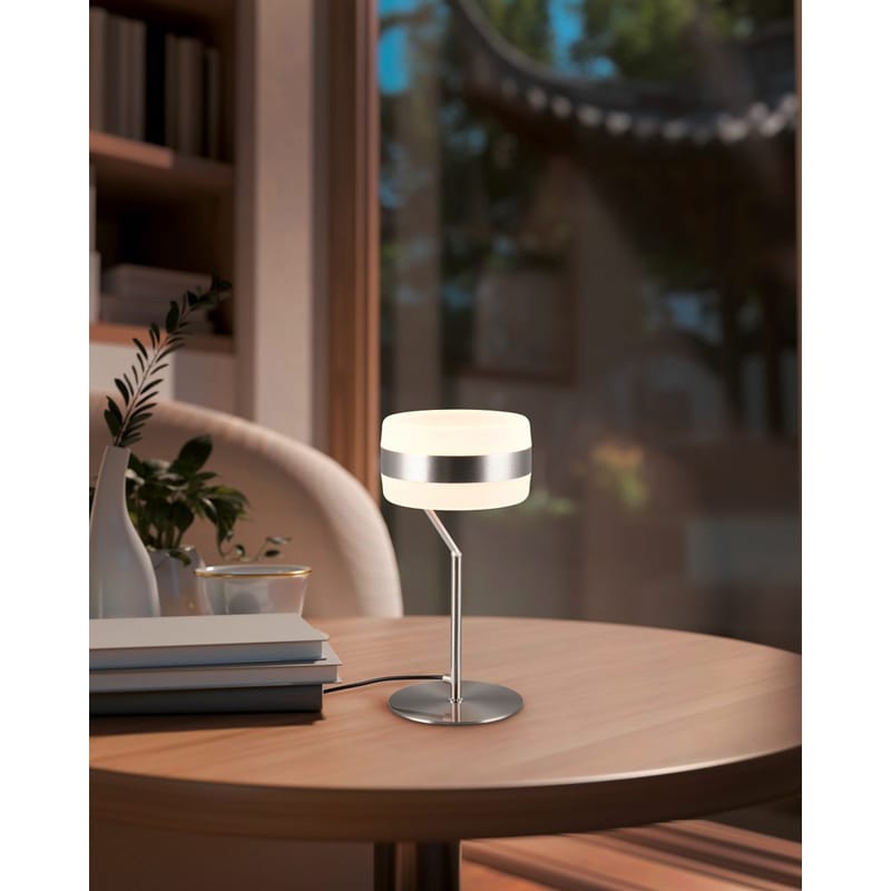 Bordslampa TRIO Dios - Borstad Stål - Belysning & el - Inomhusbelysning & lampor - Sänglampor & nattduksbordslampa - Sänglampa bord