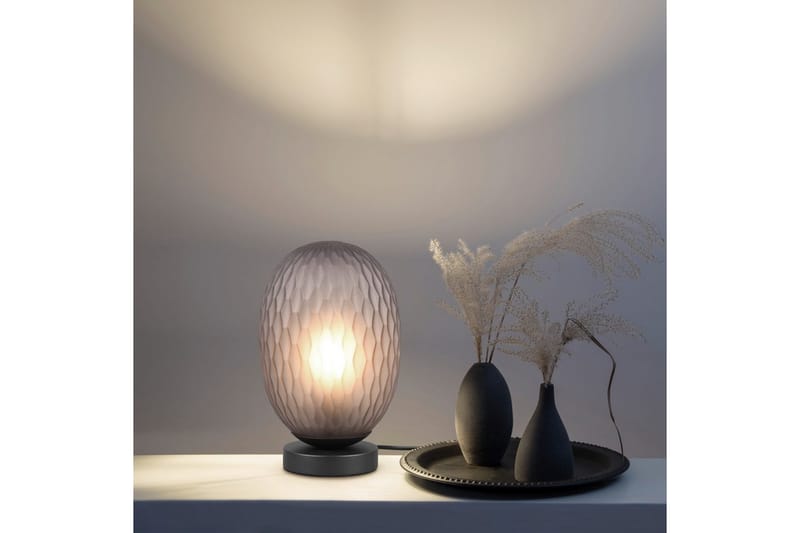 Bordslampa TRIO Facette Mattsvart/rök - Mattsvart/rök - Belysning & el - Inomhusbelysning & lampor - Sänglampor & nattduksbordslampa - Sänglampa bord