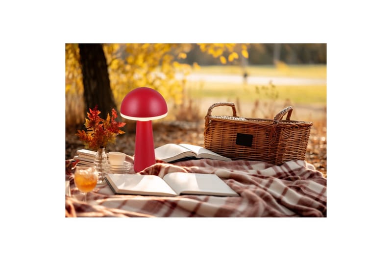 Bordslampa TRIO Fungo Röd - Röd - Belysning & el - Inomhusbelysning & lampor - Sänglampor & nattduksbordslampa - Sänglampa bord