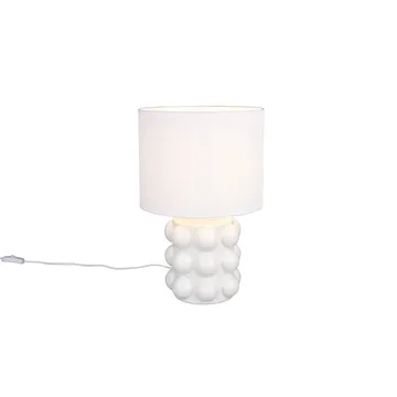 Bordslampa TRIO Kate - 47 cm, Vit - Belysning & el - Inomhusbelysning & lampor - Sänglampor & nattduksbordslampa - Sänglampa bord