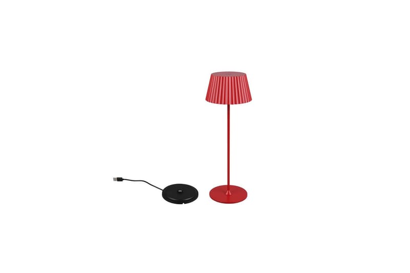 Bordslampa TRIO Suarez Röd - Röd - Belysning & el - Inomhusbelysning & lampor - Sänglampor & nattduksbordslampa - Sänglampa bord