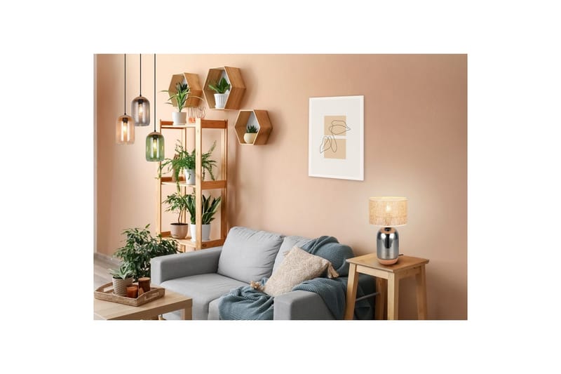 Bordslampa TRIO Tara 43 cm - 43 cm - Belysning & el - Inomhusbelysning & lampor - Sänglampor & nattduksbordslampa - Sänglampa bord