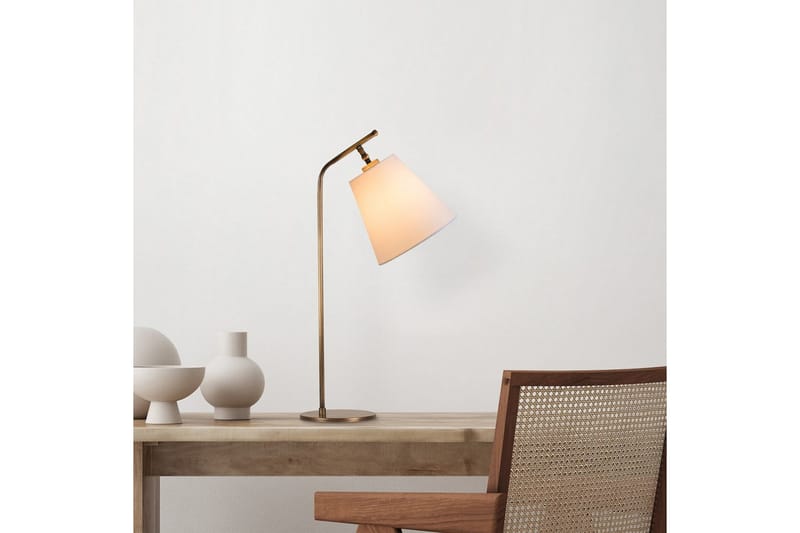 Bordslampa Ulira Vit / Vintage - Vit / Vintage - Belysning & el - Inomhusbelysning & lampor - Sänglampor & nattduksbordslampa - Sänglampa bord