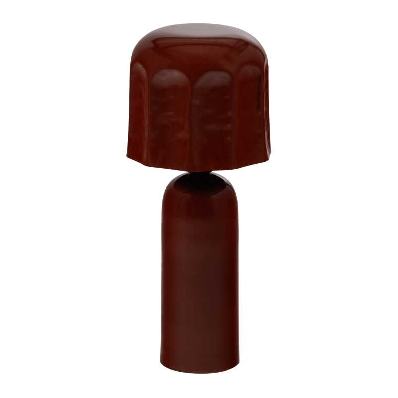 Bordslampa Virel 39 cm - Brun/Röd - Belysning & el - Inomhusbelysning & lampor - Sänglampor & nattduksbordslampa - Sänglampa bord